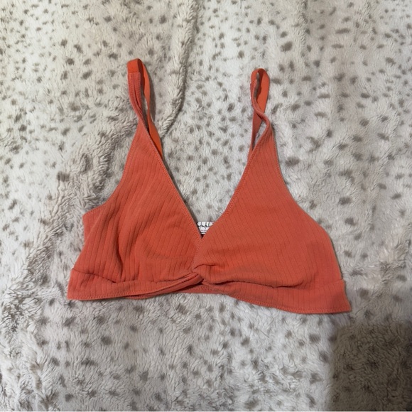 Free People Other - Orange Ribbed Bralette
